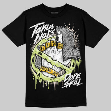 Jordan 5 “Luminous Green” DopeSkill T-Shirt Takin No L's Graphic Streetwear - Black