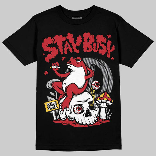 Jordan 14 Retro Ferrari (2025) DopeSkill T-Shirt Stay Busy Graphic Streetwear - black