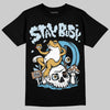 Jordan 4 Denim “Worn Blue” DopeSkill T-Shirt Stay Busy Graphic Streetwear - Black