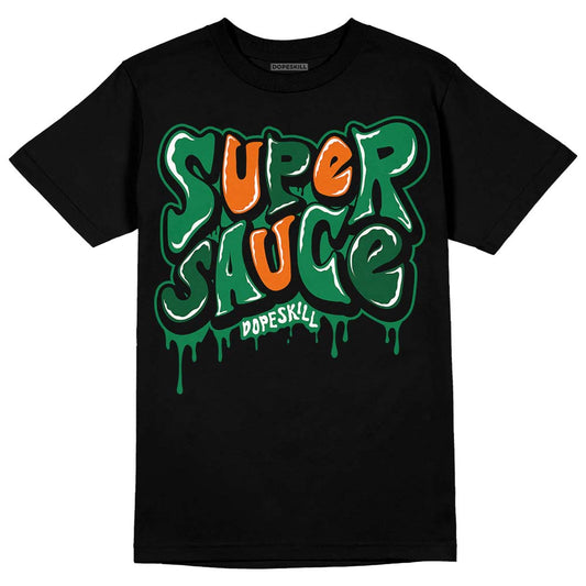 Green Sneakers DopeSkill T-Shirt Super Sauce Graphic Streetwear - Black