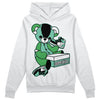 Jordan 1 High OG Green Glow DopeSkill Hoodie Sweatshirt Sneakerhead BEAR Graphic Streetwear - White