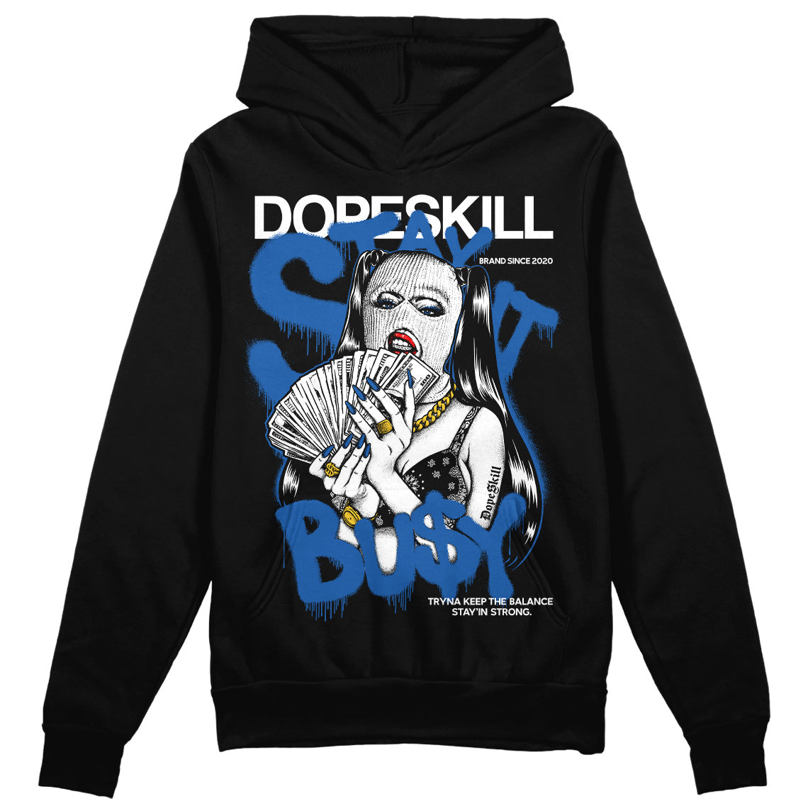 Jordan 11 Low “Space Jam” DopeSkill Hoodie Sweatshirt Stay It Busy Graphic Streetwear - black