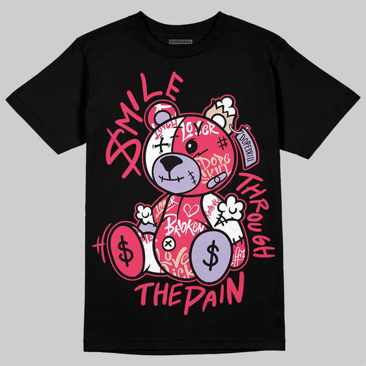 Jordan 5 Low “Peanut Butter Jelly” DopeSkill T-Shirt Smile Through The Pain Graphic Streetwear - Black