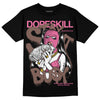 Dunk Low Smokey Mauve Playful Pink DopeSkill T-Shirt Stay It Busy Graphic Streetwear - Black