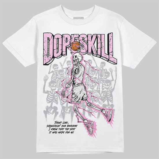 Jordan 4 WMNS “Orchid” DopeSkill T-Shirt Thunder Dunk Graphic Streetwear - White