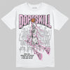 Jordan 4 WMNS “Orchid” DopeSkill T-Shirt Thunder Dunk Graphic Streetwear - White