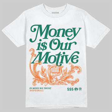 Jordan 3 Retro SP Nina Chanel Abney Bicoastal DopeSkill T-Shirt Money Is Our Motive Typo Graphic Streetwear - White