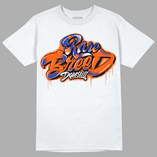 Dunk Low Futura Orange Blaze DopeSkill T-Shirt Rare Breed Type Graphic Streetwear - White