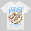 Jordan 6 University Blue DopeSkill T-Shirt Whippin Graphic Streetwear - White 