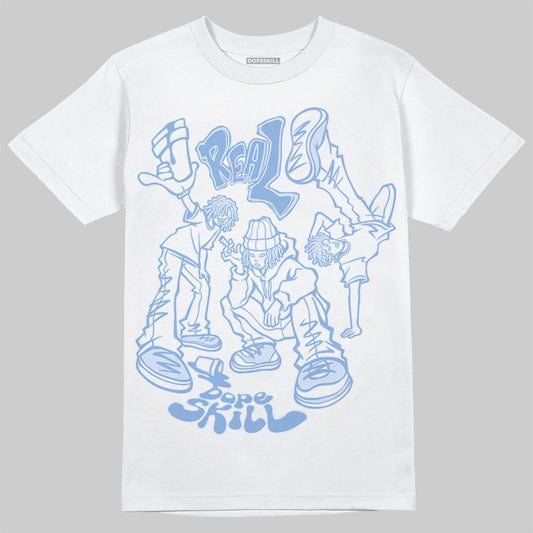 Jordan 4 WMNS 'Forget Me Not' DopeSkill T-Shirt Real Y2K Players Graphic Streetwear - White