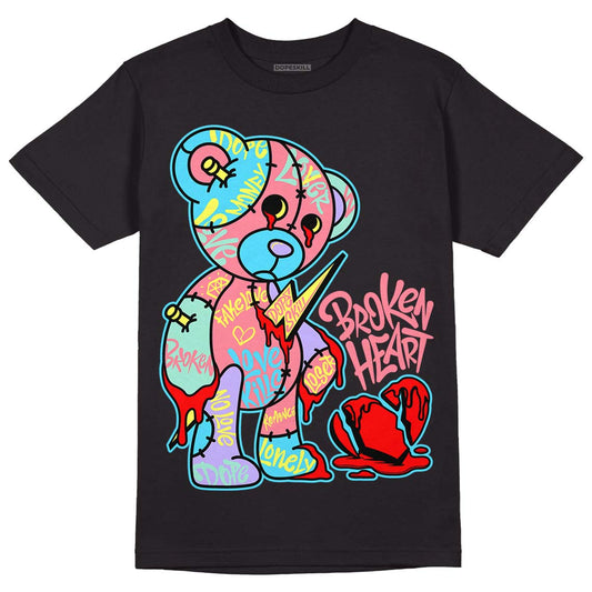 Dunk Low SE Candy Easter DopeSkill T-Shirt Broken Heart Graphic Streetwear - Black