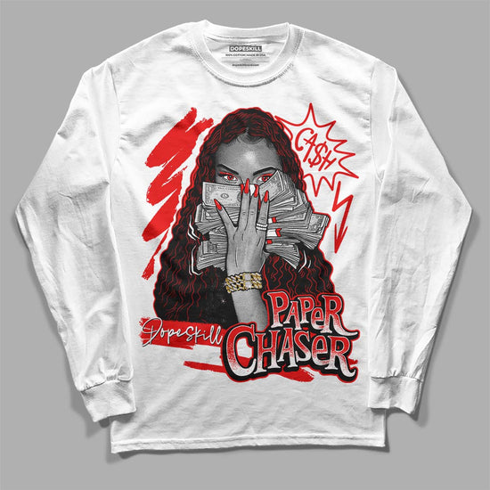 Jordan 12 “Cherry” DopeSkill Long Sleeve T-Shirt NPC Graphic Streetwear - White