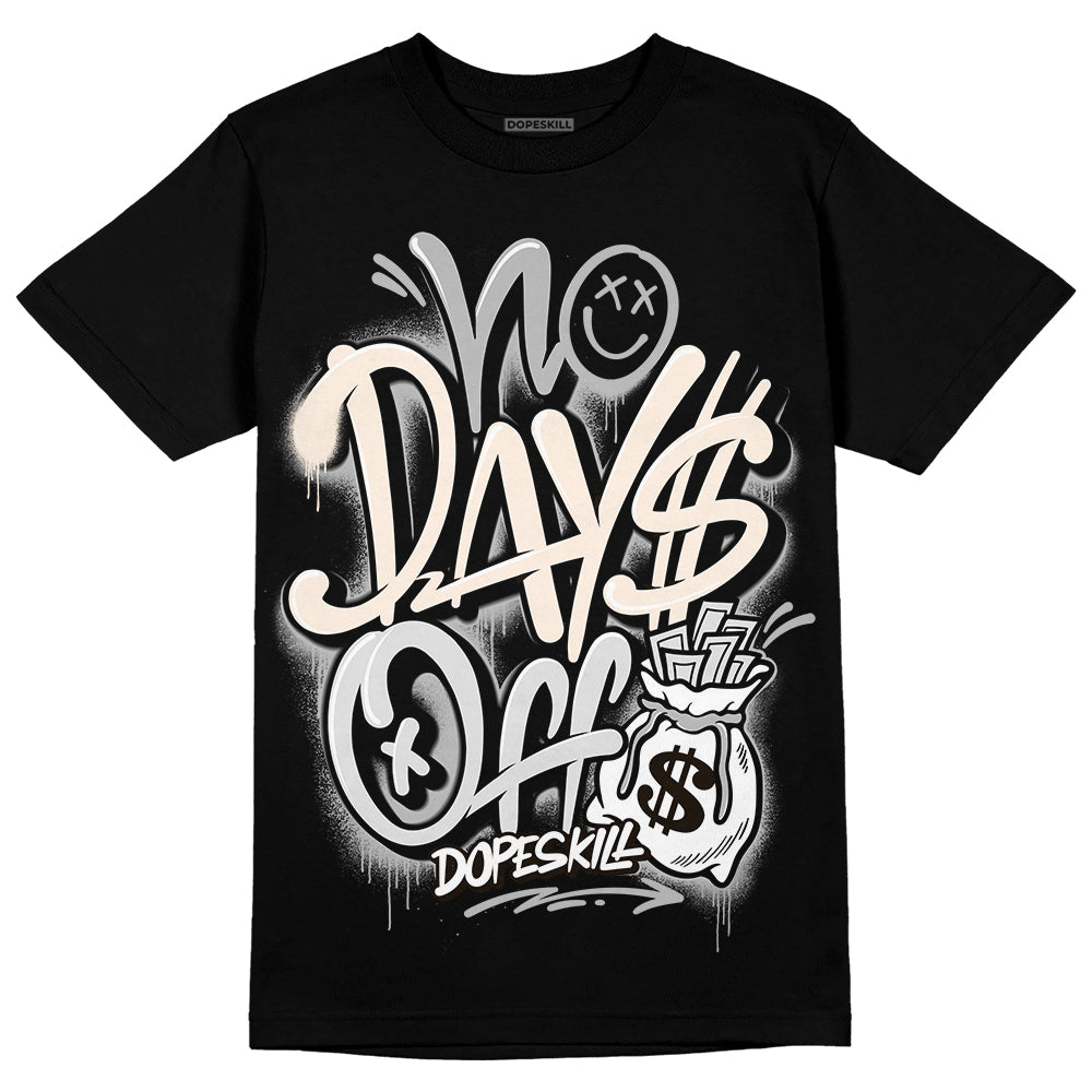 Dunk Low Cool Grey DopeSkill T-Shirt No Days Off Graphic Streetwear - Black