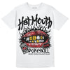 Jordan 12 “Red Taxi” DopeSkill T-Shirt Hot Mouth Graphic Streetwear - WHite