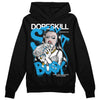 Jordan 4 Retro Military Blue DopeSkill Hoodie Sweatshirt Stay It Busy Graphic Streetwear - Black