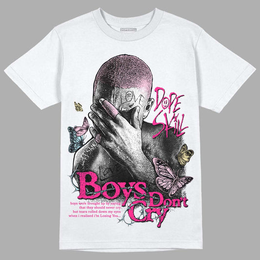 Dunk Low LX Pink Foam DopeSkill T-Shirt Boys Don't Cry Graphic Streetwear - White