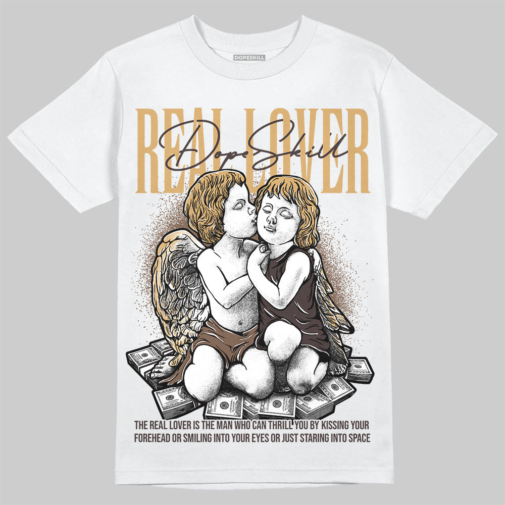 Jordan 5 “Earth/Metallic Gold” DopeSkill T-Shirt Real Lover Garaphic Streetwear - White