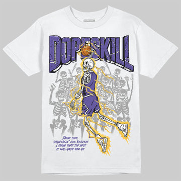 Kobe 8 Protro "Lakers Home" DopeSkill T-Shirt Thunder Dunk Graphic Streetwear - White