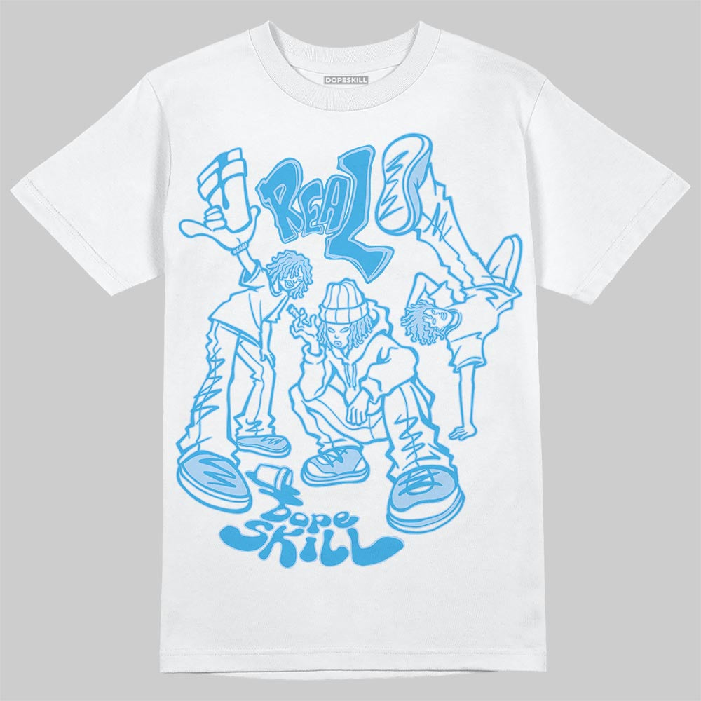 Jordan 1 High OG “UNC” Reimagined DopeSkill T-Shirt Real Y2K Players Graphic Streetwear - White