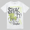 Jordan 4 GS “Light Lemon Twist” DopeSkill T-Shirt Speak It Graphic Streetwear - White