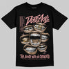 Jordan 40 “Dusty Rose” DopeSkill T-Shirt The Mouth With No Droughts Graphic Streetwear - Black