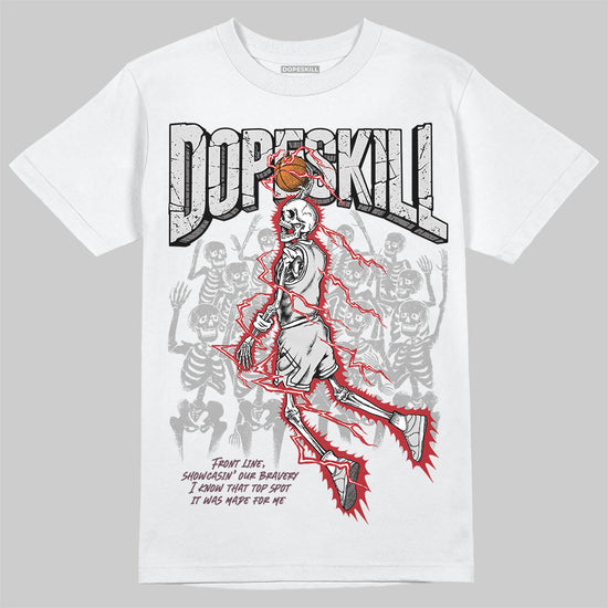 New Balance 1906R Silver Classic Crimson DopeSkill T-Shirt Thunder Dunk Graphic Streetwear - White