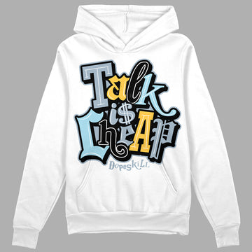 Jordan 13 “Blue Grey” DopeSkill Hoodie Sweatshirt Talk Is Chip Graphic Streetwear - White 