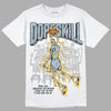 Jordan 13 “Blue Grey” DopeSkill T-Shirt Thunder Dunk Graphic Streetwear - White 