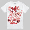 Jordan 11 Retro Low Bred (2025) DopeSkill T-Shirt Real Y2K Players Graphic Streetwear - White 