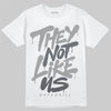 Jordan 5 Retro Wolf Grey (2026) DopeSkill T-Shirt They Not Like Us Graphic Streetwear - White