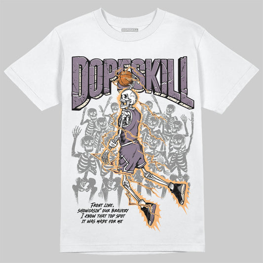 A Ma Maniére x Air Jordan 3 Black Violet Ore DopeSkill T-Shirt Thunder Dunk Graphic Streetwear - White