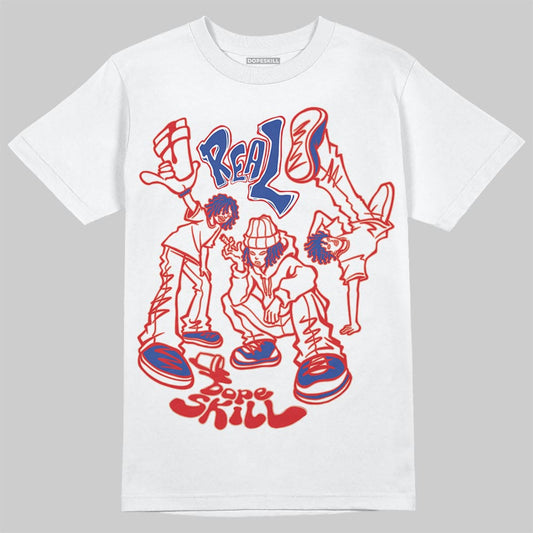 Jordan 3 “Seoul 2.0” DopeSkill T-Shirt Real Y2K Players Graphic Streetwear - White