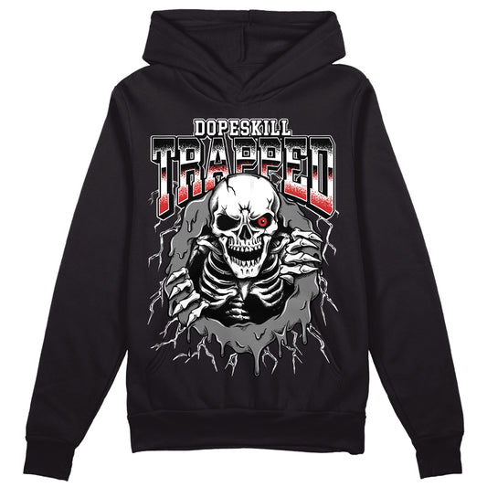 Jordan 1 High OG “Black/White” DopeSkill Hoodie Sweatshirt Trapped Halloween Graphic Streetwear - Black