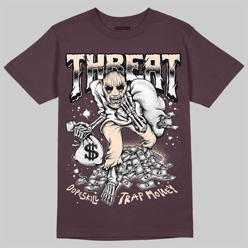 A Ma Maniere x Air Jordan 4 "Phantom" DopeSkill Maroon T-shirt Threat Graphic Streetwear