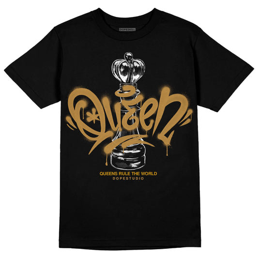 Jordan 13 Wheat 2023 DopeSkill T-Shirt Queen Chess Graphic Streetwear - Black