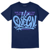 Jordan 5 SE “Georgetown” DopeSkill Midnight Navy T-Shirt Queen Graphic Streetwear