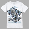 Jordan 1 Mid Diffused Blue DopeSkill T-Shirt True Love Will Kill You Graphic Streetwear - White 