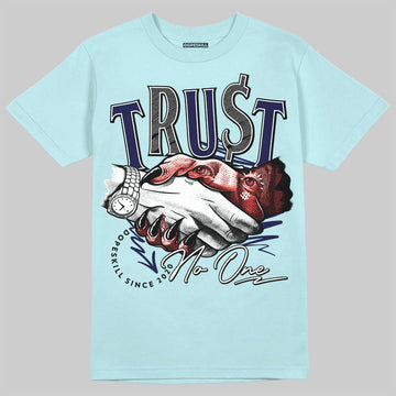 Dunk Low GS “Glacier Blue” DopeSkill Chambray T-shirt Trust No One Graphic Streetwear