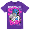 Dunk Low Championship Court Purple DopeSkill Purple T-shirt Stay It Busy Graphic Streetwear