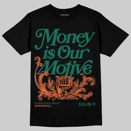 Jordan 3 Retro SP Nina Chanel Abney Bicoastal DopeSkill T-Shirt Money Is Our Motive Typo Graphic Streetwear - Black