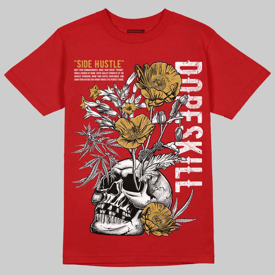 Nigel Sylvester x Air Jordan 4 ‘Brick by Brick’ DopeSkill T-Shirt Side Hustle Graphic Streetwear - Red