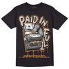 Jordan 3 Retro Palomino DopeSkill T-Shirt Paid In Full Graphic Streetwear - Black