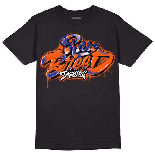 Dunk Low Futura Orange Blaze DopeSkill T-Shirt Rare Breed Type Graphic Streetwear - Black