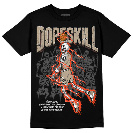 Jordan 1 High OG “Latte” DopeSkill T-Shirt Thunder Dunk Graphic Streetwear - Black