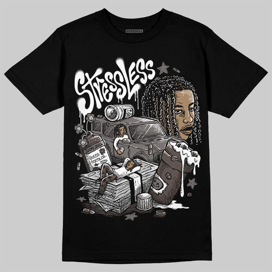 Jordan 4 Retro Cave Stone DopeSkill T-Shirt Stressless Graphic Streetwear - Black