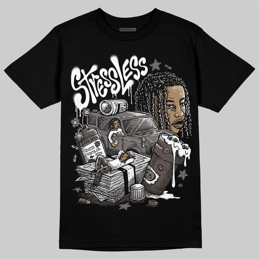 Jordan 4 Retro Cave Stone DopeSkill T-Shirt Stressless Graphic Streetwear - Black