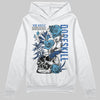 Jordan 12 “Blueberry” DopeSkill Hoodie Sweatshirt Side Hustle Graphic Streetwear - White