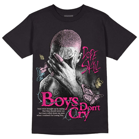 Dunk Low LX Pink Foam DopeSkill T-Shirt Boys Don't Cry Graphic Streetwear - Black