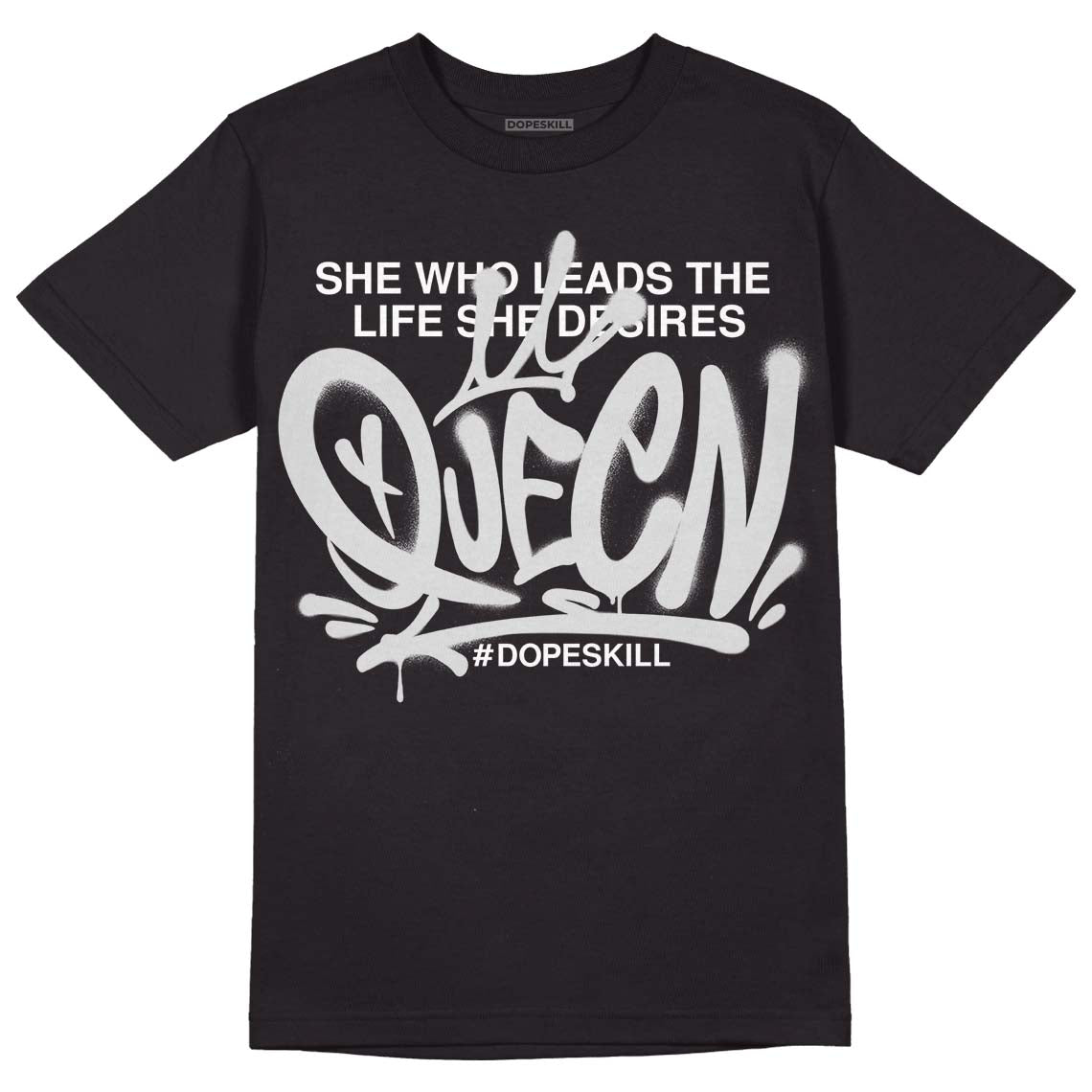 Dunk Low ‘Pure Platinum’ DopeSkill T-Shirt Queen Graphic Streetwear - Black