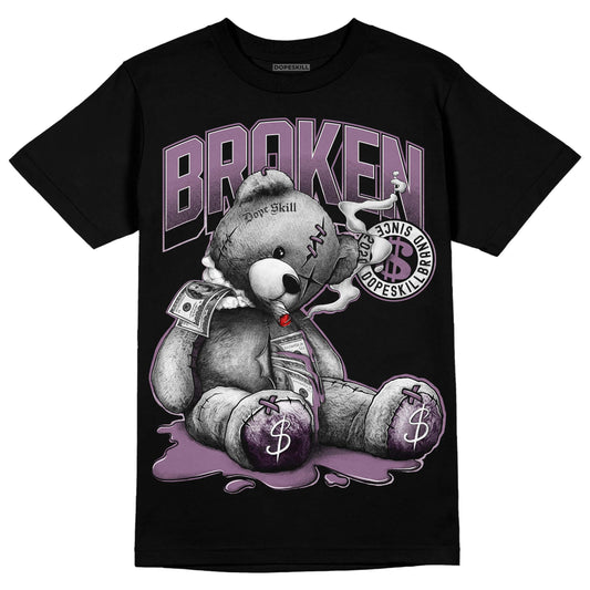 Jordan 2 “Mauve/Off-Noir” DopeSkill T-Shirt Sick Bear Graphic Streetwear - Black